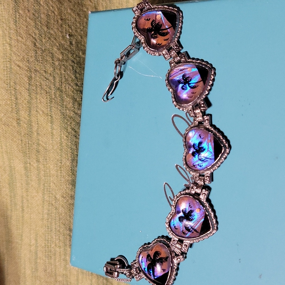 Vintage RARE BUTTERFLIES WINGS BRACELET (PRICE FIRM))